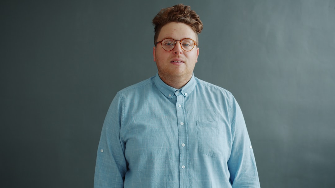 Photo blue shirt